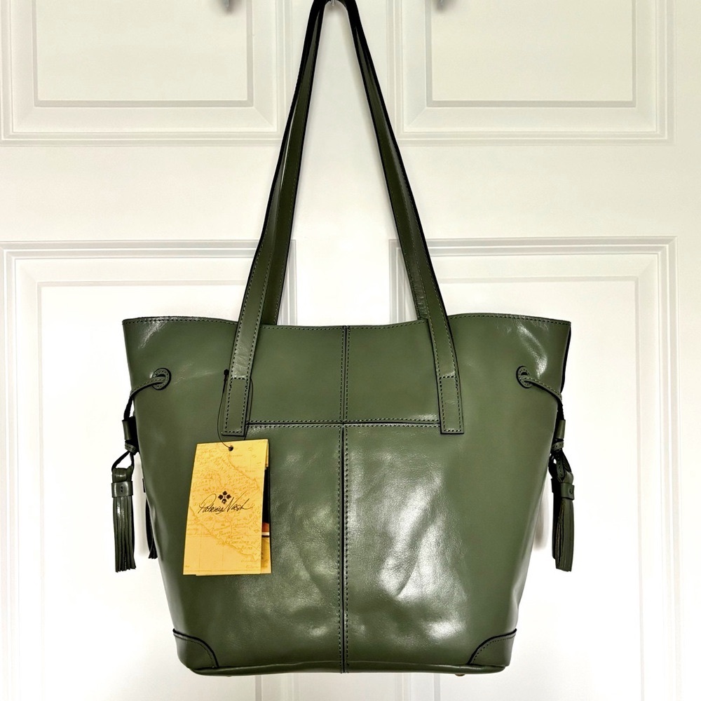 PATRICIA NASH Kemble Genuine Leather Sage Tote Shoulder Bag—NWT - Picture 2 of 16